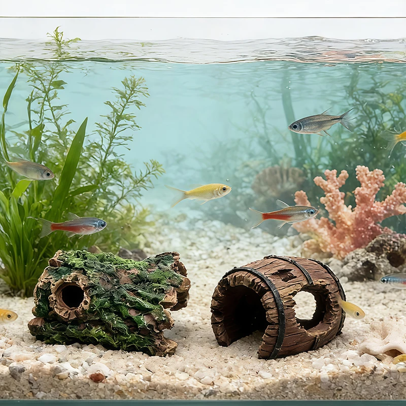 Aquarium Plant Substrate - 3개 세트 수족관용 레진 장식품, 동굴
