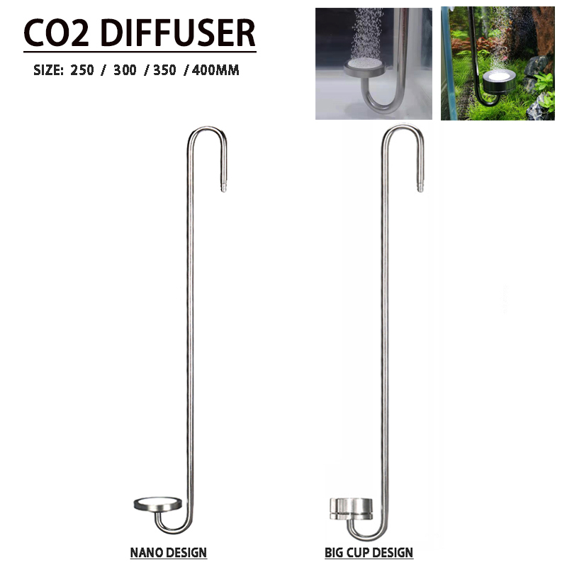 Aquarium Liquid Carbon - ZRDR 수족관 CO2 디퓨저 스테인레스 스틸