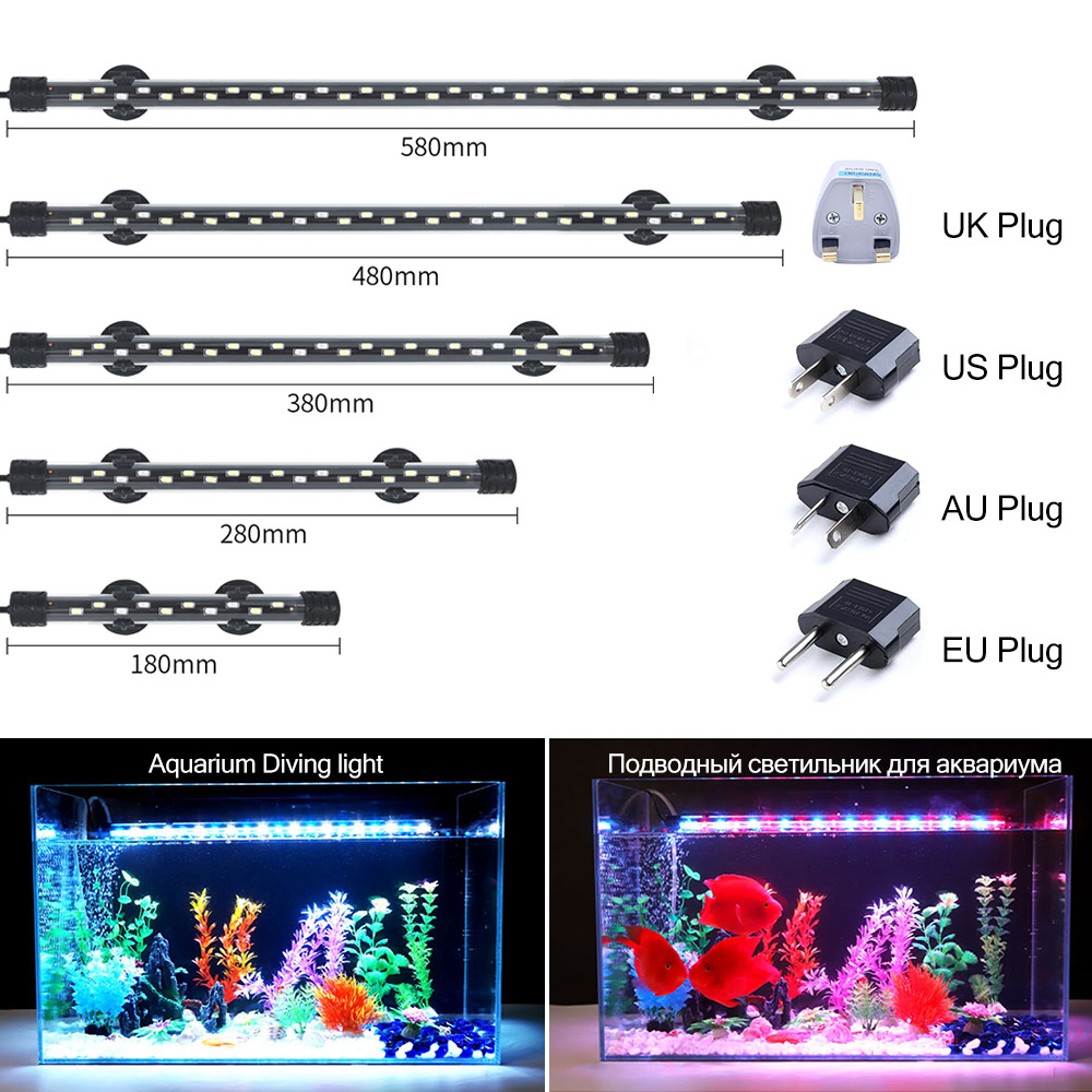 Aquarium Plant Light - 90-260V 수족관 빛 LED 방수 물고기