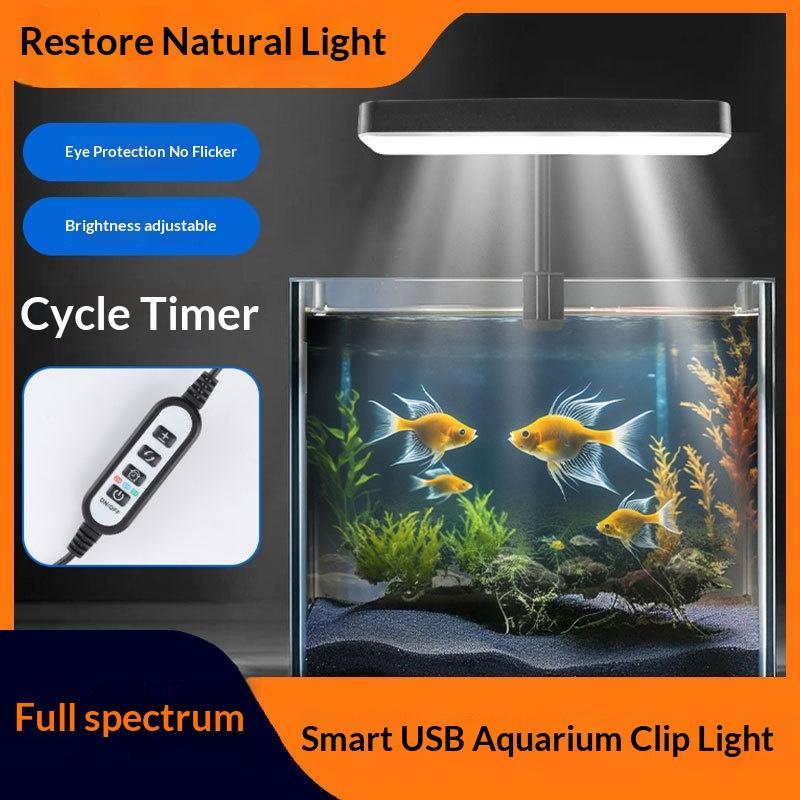 Aquarium Plant Light - 풀 스펙트럼 LED 수족관 조명 360도