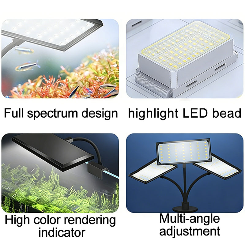 수족관 어항용 풀 스펙트럼 LED 조명, 사이클 타이밍 - Aquarium Plant Light 리뷰 및 가격
