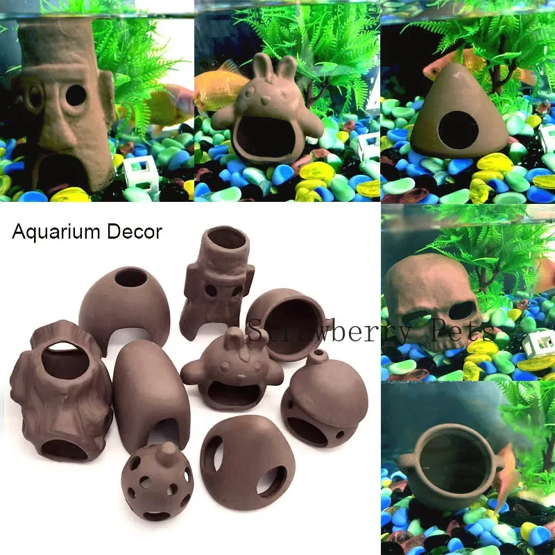 세라믹 수족관 장식 물고기 새우 보호소 집 도자기 전갈 - Aquarium Plants Live 리뷰 및 가격