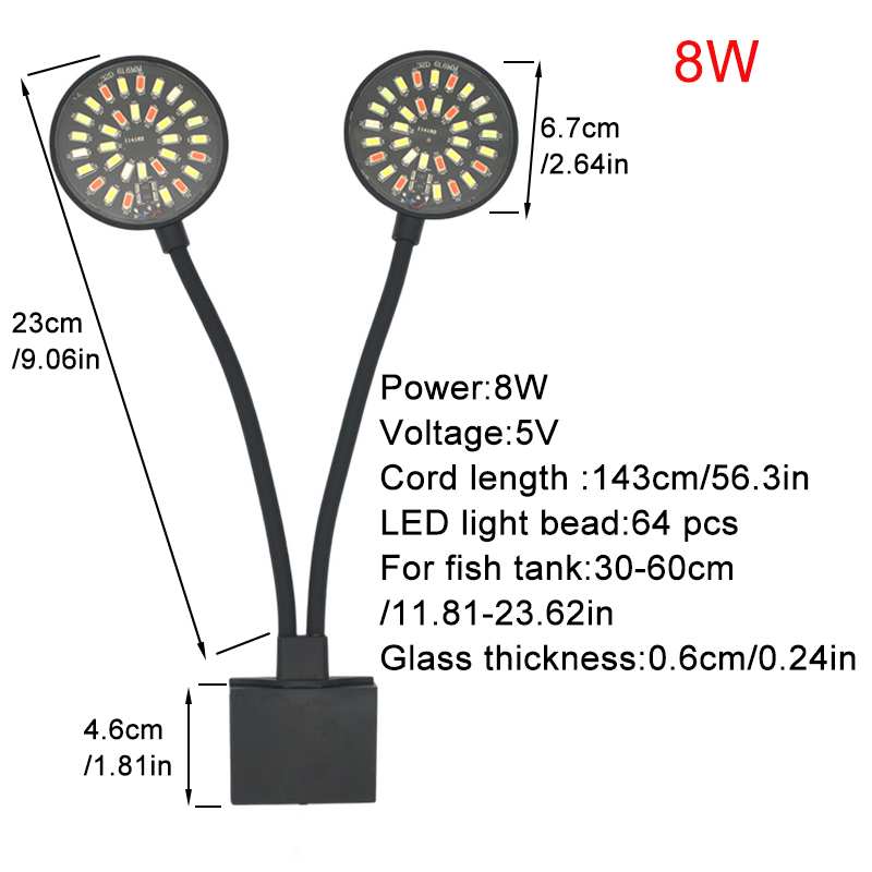 USB 수족관 LED 조명 물고기 탱크 클립 램프 전체 - Aquarium Plant Light 리뷰 및 가격
