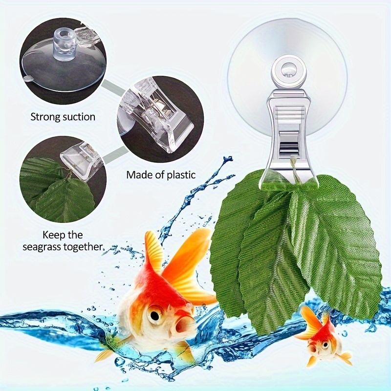 8pcs 물고기 해초 클립 식물 흡입 컵 클립 피드 홀 - Aquarium Plant Holder 리뷰 및 가격