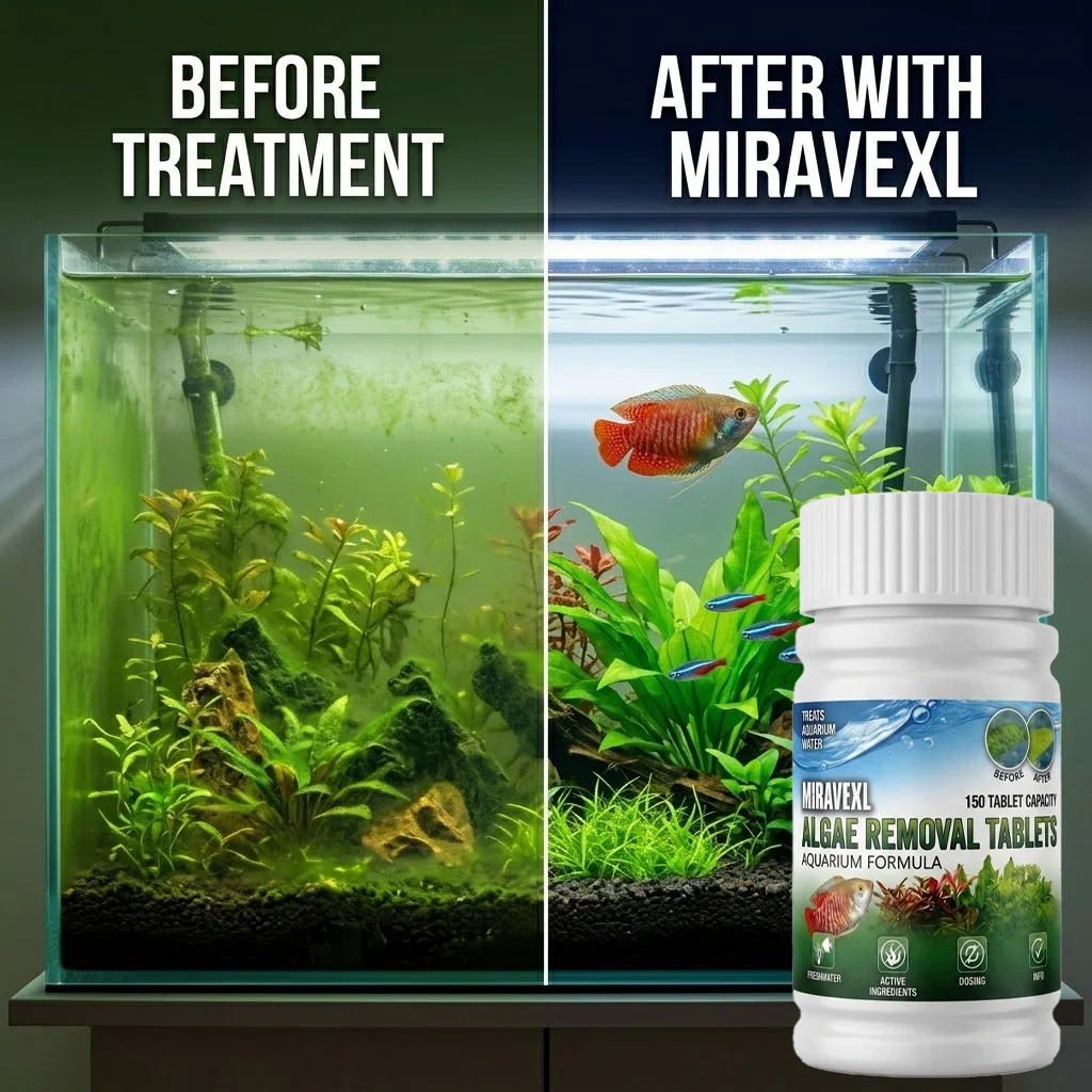 미라벡스 150정, 어항용 조류 제거제, 수족관 청소제 - Planted Aquarium Cleaning 리뷰 및 가격
