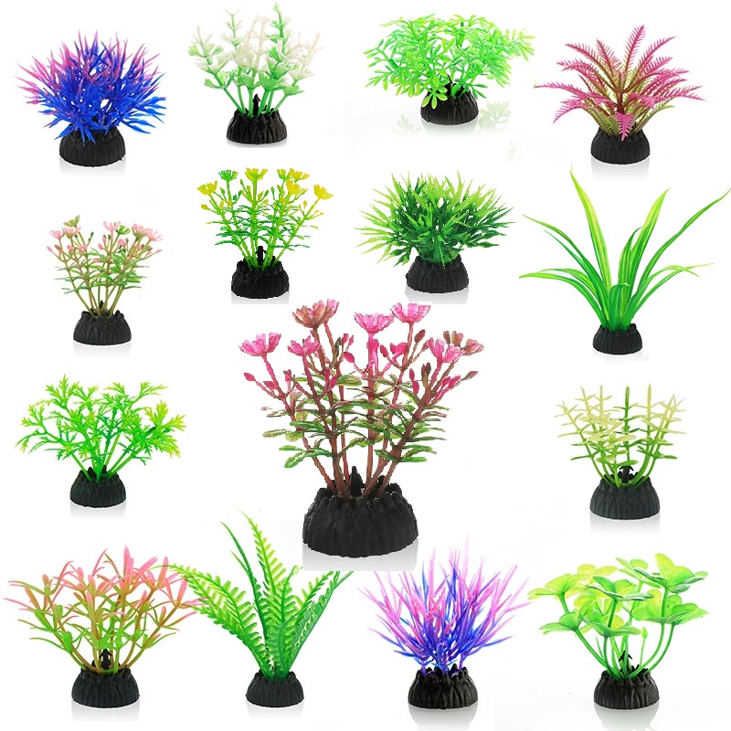 시뮬레이션 인공 식물 PVC 수중 물 잡초 꽃 잔디 수 - Aquarium Plant Substrate 리뷰 및 가격